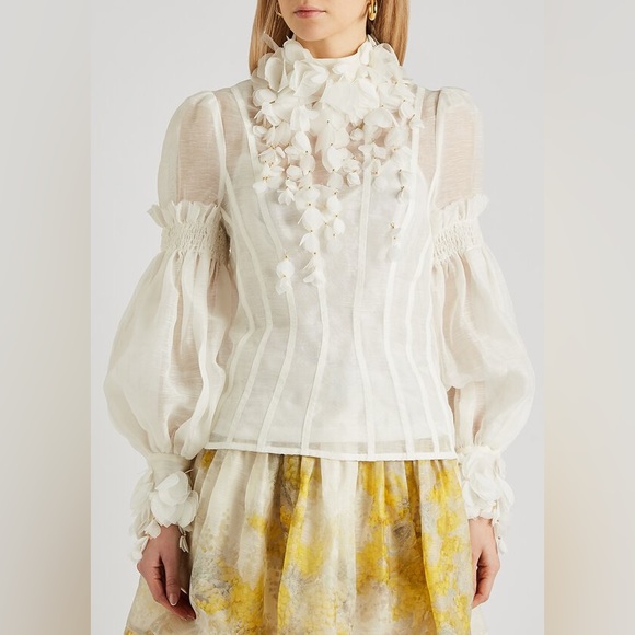 Zimmermann Tops - Zimmerman Botanical Wattle Blouse